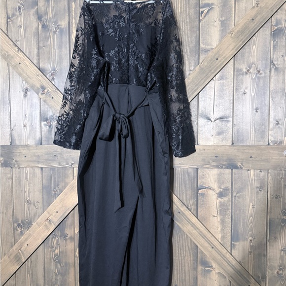 Black Lace Jumpsuit with pocket women’s 5XL - Picture 4 of 7